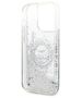 Karl Lagerfeld case for iPhone 14 Pro 6,1&quot; KLHCP14LLCRSGRS silver hardcase Liquid Glitter RSG 3666339085902