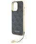 Guess case for iPhone 15 Pro Max 6,7&quot; GUHCP15XGF4GGR gray HC PU 4G Charm 3666339171698