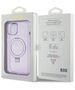 Guess case for iPhone 15 6,1&quot; GUHMP15SHRSGSU purple HC RING STAND MAGSAFE SCRIPT LOGO GLITTER 3666339156749