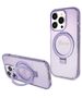 Guess case for iPhone 15 Pro Max 6,7&quot; GUHMP15XHRSGSU purple HC RING STAND MAGSAFE SCRIPT LOGO GLITTER 3666339156770