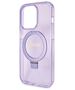 Guess case for iPhone 15 Pro Max 6,7&quot; GUHMP15XHRSGSU purple HC RING STAND MAGSAFE SCRIPT LOGO GLITTER 3666339156770