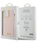 Guess case for iPhone 15 Pro Max 6,7&quot; GUHCP15XSMBSLP pink HC SILICONE SCRIPT METAL LOGO & FRAME 3666339149215