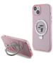 Guess case for iPhone 15 Plus 6,7&quot; KLHMP15MHMRSKCP pink C MAGSAFE RINGSTAND KC 3666339169008