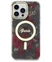 Guess case for iPhone 14 Pro Max 6,7&quot; GUHMP14XHCFWSA khaki hardcase Magsafe IML Flower 3666339115623