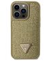 Guess case for iPhone 14 Pro 6,1&quot; GUHCP14LHDGTPD gold hardcase Rhinestone Triangle 3666339120078