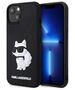 Karl Lagerfeld case for iPhone 14 Plus 6,7&quot; KLHCP14M3DRKHNK black hardcase 3D Rubber Choupette NFT 3666339122676