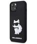 Karl Lagerfeld case for iPhone 14 Plus 6,7&quot; KLHCP14M3DRKHNK black hardcase 3D Rubber Choupette NFT 3666339122676