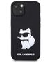 Karl Lagerfeld case for iPhone 14 Plus 6,7&quot; KLHCP14M3DRKHNK black hardcase 3D Rubber Choupette NFT 3666339122676