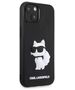 Karl Lagerfeld case for iPhone 14 Plus 6,7&quot; KLHCP14M3DRKHNK black hardcase 3D Rubber Choupette NFT 3666339122676