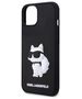 Karl Lagerfeld case for iPhone 14 Plus 6,7&quot; KLHCP14M3DRKHNK black hardcase 3D Rubber Choupette NFT 3666339122676