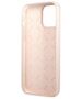 Guess case for iPhone 13 Pro Max 6,7&quot; GUHCP13XLSLMGLP pink hard case Liquid Silicone Script Gold Metal Logo 3666339033385