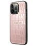 Guess case for iPhone 13 Pro 6,1&quot; GUHCP13LPCRBPI pink hard case Croco Collection 3666339023850