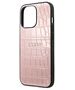 Guess case for iPhone 13 Pro 6,1&quot; GUHCP13LPCRBPI pink hard case Croco Collection 3666339023850