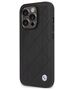 BMW case for iPhone 14 Pro 6,1&quot; BMHCP14L22RBDK black Sign HC Leather Quilted 3666339066468