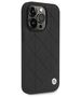 BMW case for iPhone 14 Pro 6,1&quot; BMHCP14L22RBDK black Sign HC Leather Quilted 3666339066468