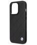 BMW case for iPhone 14 Pro 6,1&quot; BMHCP14L22RBDK black Sign HC Leather Quilted 3666339066468