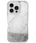 Guess case for iPhone 14 Pro 6,1&quot; GUHCP14LLCSGSGH white hard case Liquid Glitter Marble 3666339127329