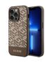 Guess case for iPhone 14 Pro Max 6,7&quot; GUHMP14XHGCFSEW brown hard case GCube Stripes MagSafe 3666339112493