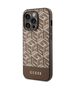 Guess case for iPhone 14 Pro Max 6,7&quot; GUHMP14XHGCFSEW brown hard case GCube Stripes MagSafe 3666339112493