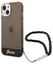 Guess case for iPhone 14 Pro Max 6,7&quot; GUHCP14XHGCOHK black hardcase Translucent Pearl Strap 3666339064198