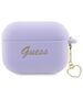 Guess case for AirPods Pro 2 GUAP2LSCHSU purple Silicone Heart Charm 3666339110994