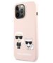 Karl Lagerfeld case for iPhone 13 Pro / 13 6,1&quot; KLHCP13LSSKCI hard case light pink Silicone Karl & Choupette 3666339027193