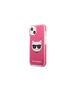 Karl Lagerfeld case for iPhone 13 Pro Max KLHCP13XTPECPI fuchsia hard case Iconic Choupette Head 3666339048556