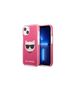 Karl Lagerfeld case for iPhone 13 Pro Max KLHCP13XTPECPI fuchsia hard case Iconic Choupette Head 3666339048556