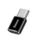 Аdapter Baseus Mini, Micro USB F to Type-C, OTG, Black - 40398 έως 12 άτοκες Δόσεις