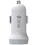 Devia car charger Smart 2x USB 3,1A white + USB-C cable 6938595331190