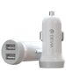 Devia car charger Smart 2x USB 3,1A white + USB-C cable 6938595331190