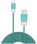 PANTONE cable USB - microUSB 1,5m 2,4A PT-MC001-5 Teal 3242C 4713213361115