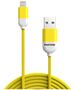 PANTONE MFi cable USB - Lightning 1,5m 2,4A PT-LCS001-5 Yellow 102C 4713213361054