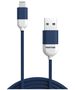 PANTONE MFi cable USB - Lightning 1,5m 2,4A PT-LCS001-5 Navy 2380C 4713213361092