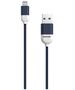 PANTONE MFi cable USB - Lightning 1,5m 2,4A PT-LCS001-5 Navy 2380C 4713213361092