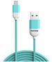 PANTONE MFi cable USB - Lightning 1,5m 2,4A PT-LCS001-5 Teal 3242C 4713213361030