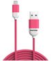 PANTONE MFi cable USB - Lightning 1,5m 2,4A PT-LCS001-5 Pink 184C 4713213361016