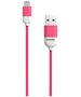 PANTONE MFi cable USB - Lightning 1,5m 2,4A PT-LCS001-5 Pink 184C 4713213361016