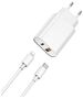 WIWU wall charger Wi-U002 PD + QC 20W 1x USB 1x USB-C white + cable USB-C - Lightning 6976195090154