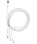 Charging cable Baseus Superior, 3in1, Micro USB, Lightning, Type-C, 1.0m, White - 40438 έως 12 άτοκες Δόσεις