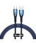 Data cable Baseus Glimmer, Type-C, 100W, 1.0m, Blue - 40481 έως 12 άτοκες Δόσεις