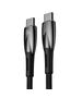 Data cable Baseus Glimmer, Type-C - Type-C, 100W, PD, 1.0m, Black - 40483 έως 12 άτοκες Δόσεις