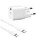 XO wall charger CE01B PD 20W 1x USB-C white + cable USB-C - Lightning 6920680879847