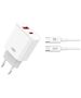 XO wall charger CE12 PD QC3.0 20W 1x USB 1x USB-C white + USB-C - USB-C cable 6920680844395