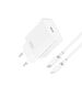 XO wall charger CE15 PD 20W 1x USB-C white + USB-C - Lightning cable 6920680846245