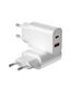 WIWU wall charger Wi-U002 PD + QC 20W 1x USB 1x USB-C white 6936686412513