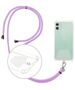 Universal neck strap for phones violet 5900495928252