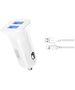 XO car charger TZ10 2x USB 2,4A white + Lightning cable 6920680875931