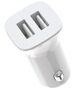 XO car charger TZ10 2x USB 2,4A white + Lightning cable 6920680875931