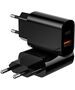 WIWU wall charger Wi-U002 PD + QC 20W 1x USB 1x USB-C black 6936686412520